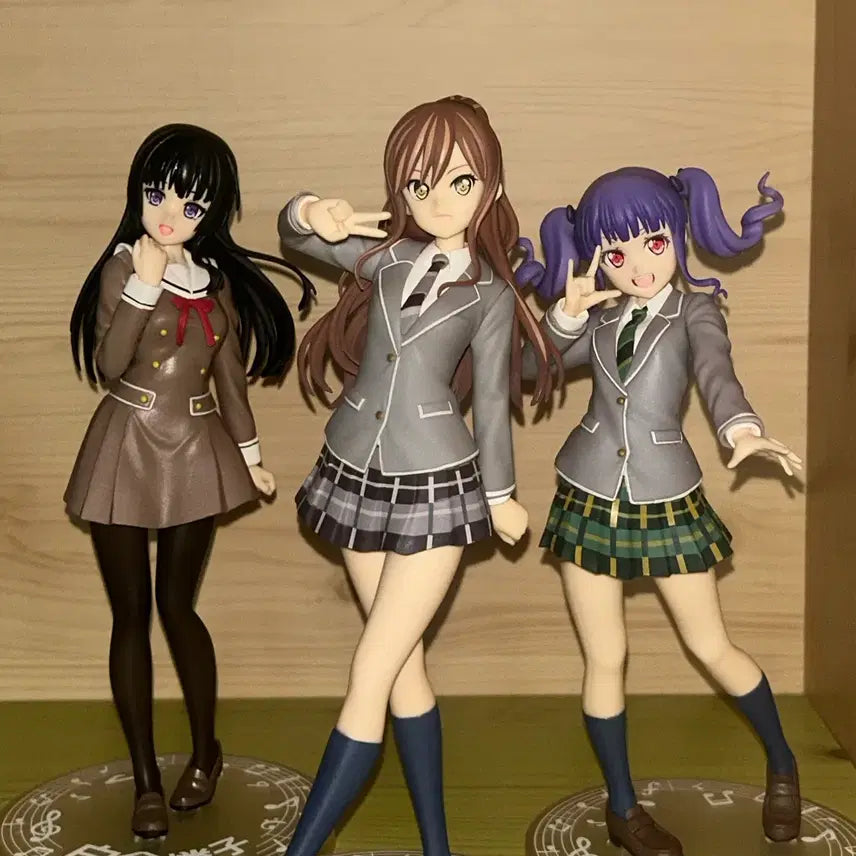 [BUNJANG] Bang Dream! School Days Ako, Rinko, Lisa School Uniform Figure Set / 뱅드림 미소녀 피규어 스쿨 데이즈 아코 ,린코,리사 교복 여고생