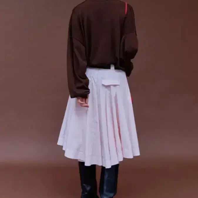 [BUNJANG] ETHOS Pink Crunch Midi Skirt and Sweatshirt Set - Size S / ETHOS 에토스 핑크 크런치 미디 스커트와 상의 셋업 S