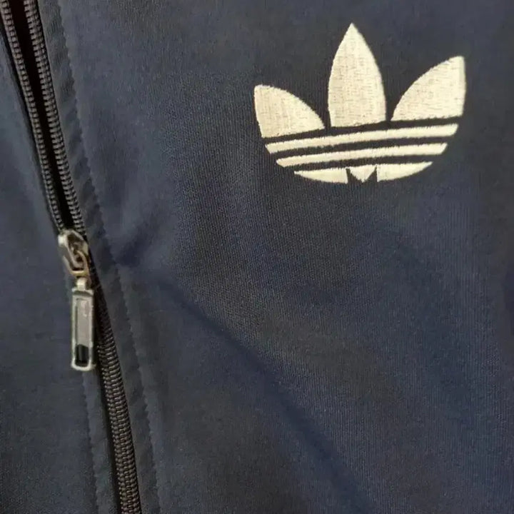 [BUNJANG] Adidas Firebird Navy Track Top Jersey Jacket M / 아디다스 파이어버드 네이비 남흰 트랙탑 저지 져지집업 95/M
