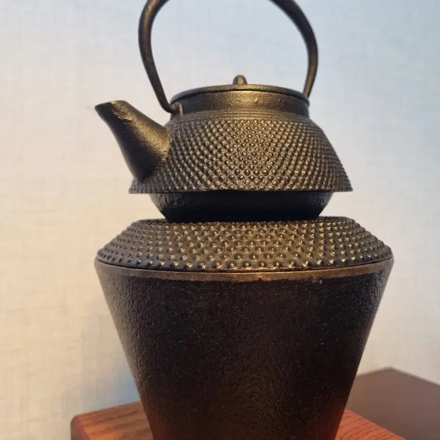 [BUNJANG] Japanese Iron Teapot and Brazier Set / 사이즈 작은 일본 무쇠 주전자와 차화로 - 실사용 가능