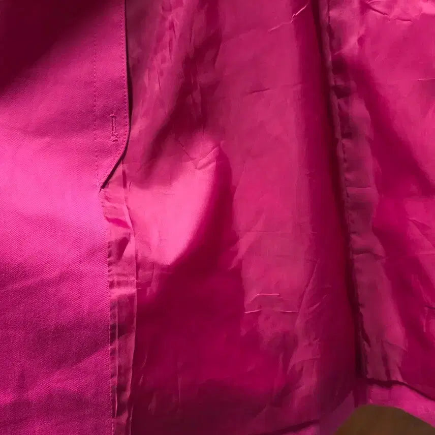 [BUNJANG] Pink Trench Coat / 핑크트렌치코트
