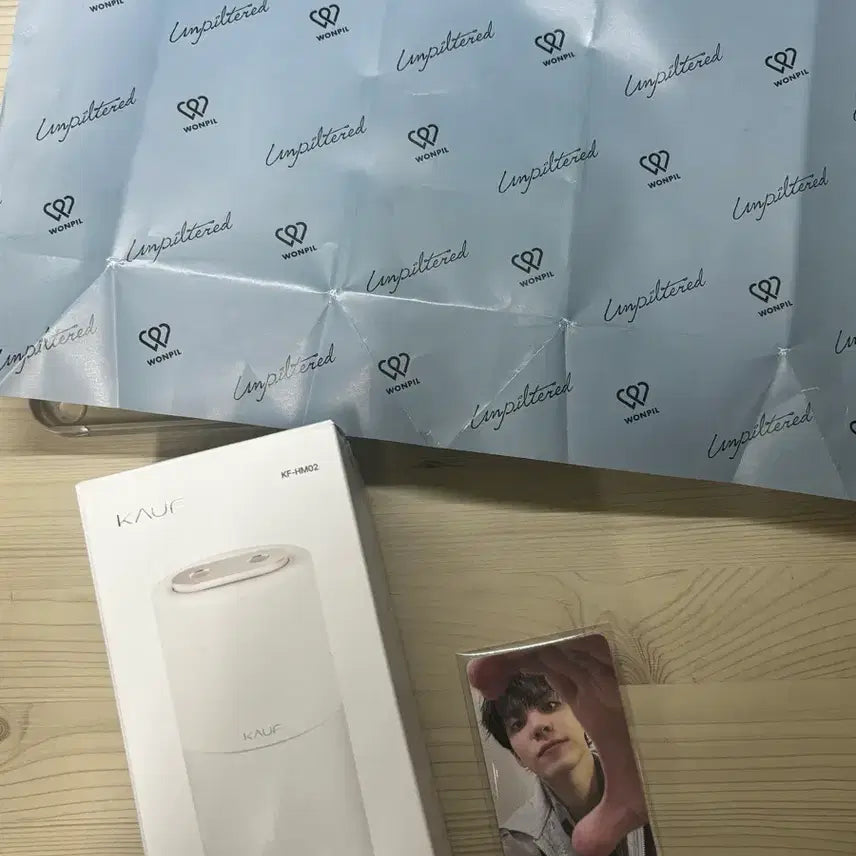 [SOLD OUT] 원필 싱어롱 가습기+포카