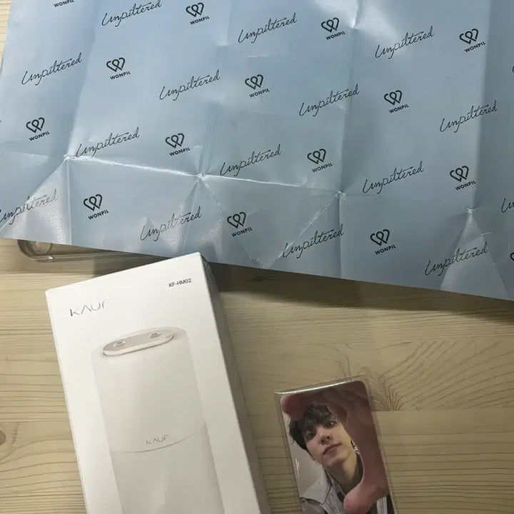 [SOLD OUT] 원필 싱어롱 가습기+포카