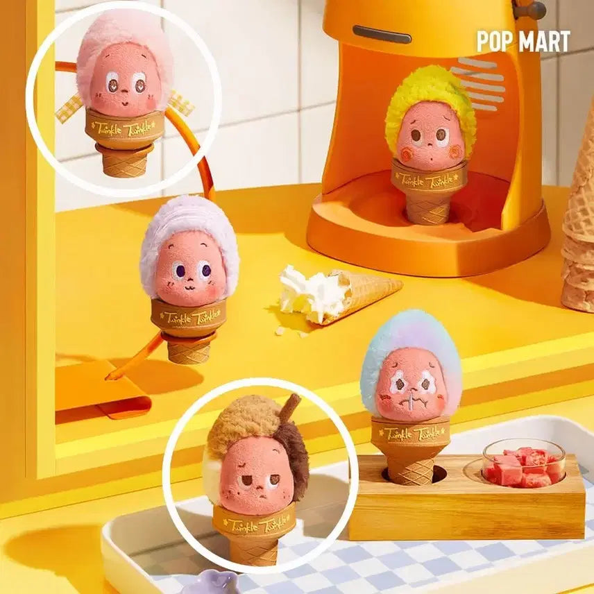 [BUNJANG] Pop Mart Twinkle Twinkle Little Star Gelato Ice Cream Doll Keyring Set (2 Types) / <정가이하/2종 일괄/새상품> 작은별 문 젤라또 아이스크림 인형키링