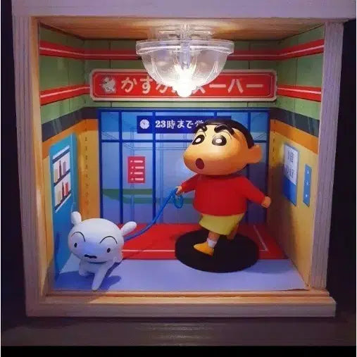 [BUNJANG] 92Toys Crayon Shin-chan and White Dog Figure / 단종희귀] 92toys짱구 흰둥이산책(불들어오는 편의점)