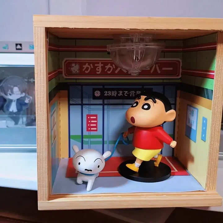 [BUNJANG] 92Toys Crayon Shin-chan and White Dog Figure / 단종희귀] 92toys짱구 흰둥이산책(불들어오는 편의점)