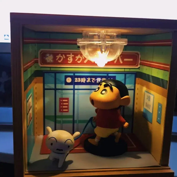 [BUNJANG] 92Toys Crayon Shin-chan and White Dog Figure / 단종희귀] 92toys짱구 흰둥이산책(불들어오는 편의점)