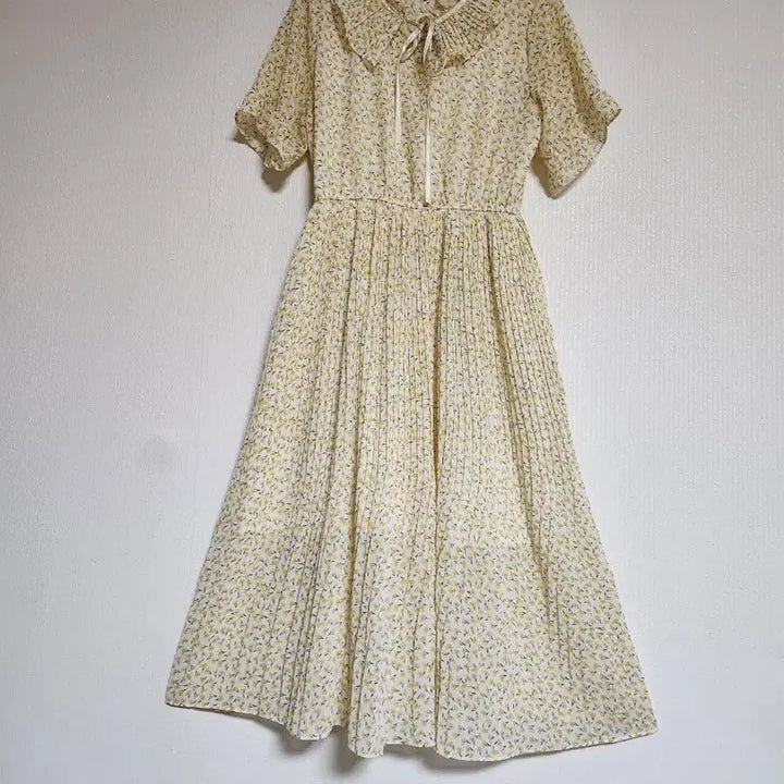 [BUNJANG] Coin Coax 2020 Chiffon Pleated Long Dress / 코인코즈2020쉬폰 플리츠 롱원피스55~66반