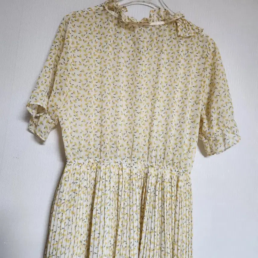 [BUNJANG] Coin Coax 2020 Chiffon Pleated Long Dress / 코인코즈2020쉬폰 플리츠 롱원피스55~66반