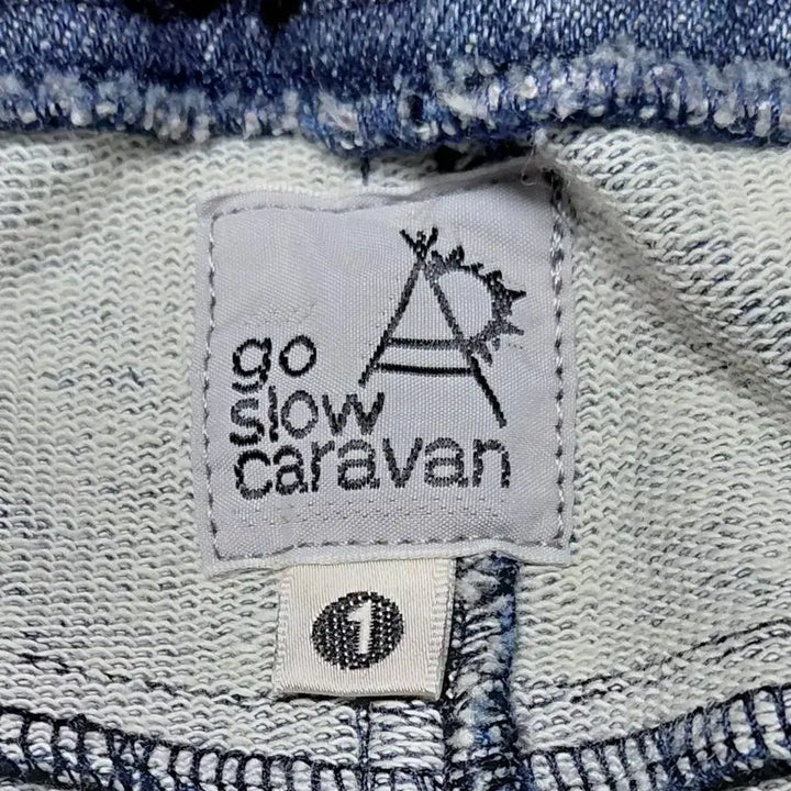 [BUNJANG] Go Slow Caravan Patchwork Denim Bending Skirt / [1/26~28] Go Slow Caravan 패치워크 데님 밴딩 스커트