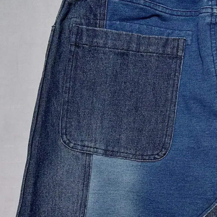 [BUNJANG] Go Slow Caravan Patchwork Denim Bending Skirt / [1/26~28] Go Slow Caravan 패치워크 데님 밴딩 스커트