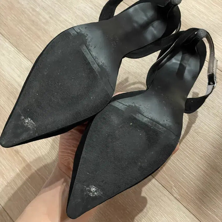 [BUNJANG] SAPPUN Mule Slingback Black 245 / 사뿐 뮬 슬링백 블랙 245