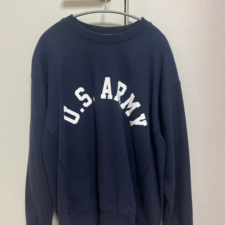 [BUNJANG] Uniform Bridge U.S. Army Navy Sweatshirt / 유니폼브릿지 U.S. ARMY 네이비 맨투맨 m