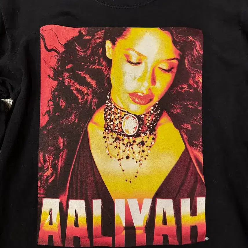 [BUNJANG] AALIYAH Printing Long Sleeve L/S M / AALIYAH 프린팅 롱슬리브 L/S M