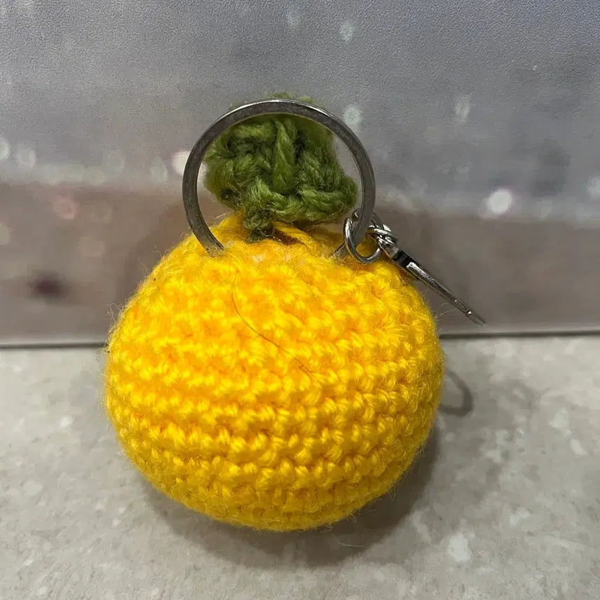 [BUNJANG] Handmade Orange and Strawberry Keyring / [*무료배송*] 핸드메이드 귤, 딸기 키링