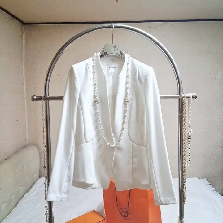 [BUNJANG] Misson Semi-Formal White Jacket / Misson 세미정장 봄  여름 쟈켓