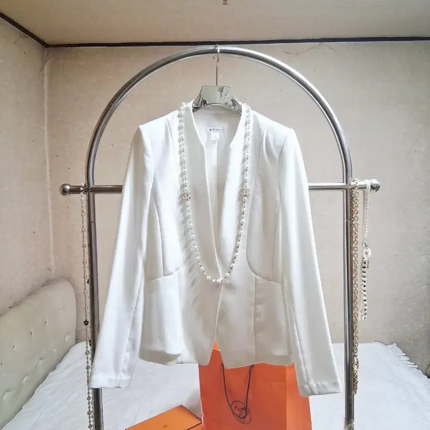 [BUNJANG] Misson Semi-Formal White Jacket / Misson 세미정장 봄  여름 쟈켓