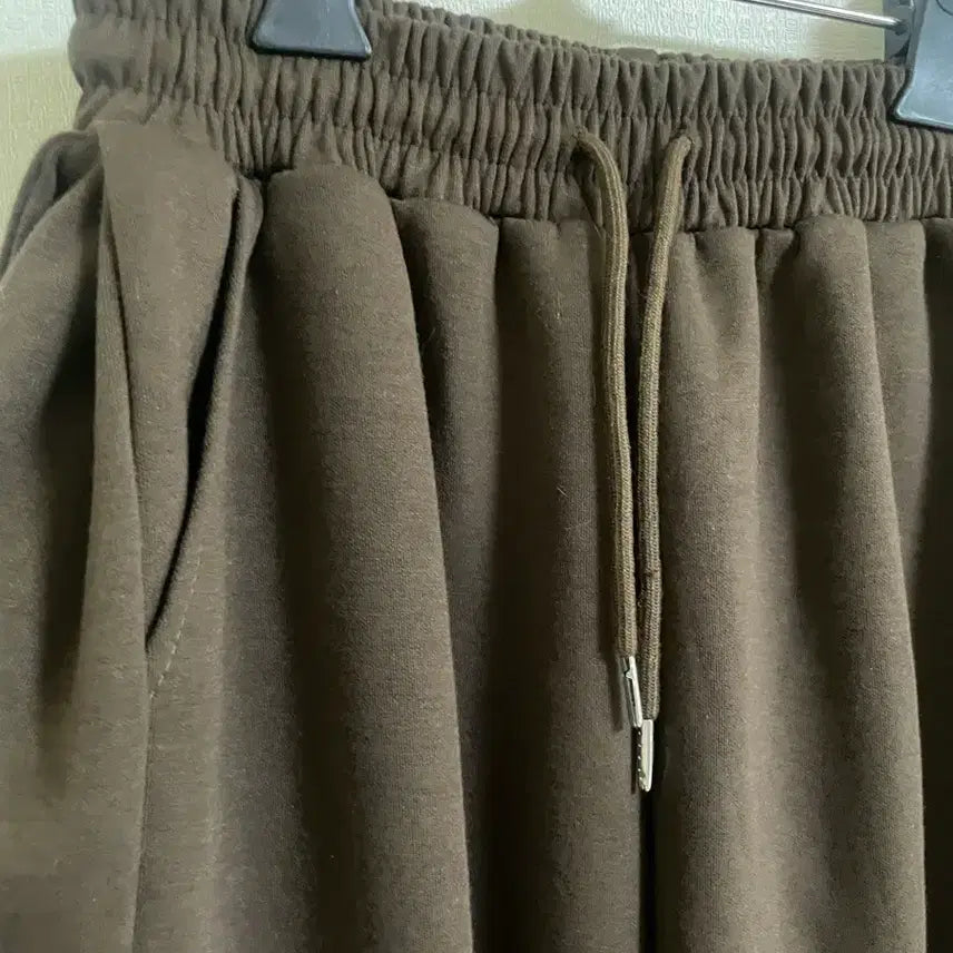 [BUNJANG] Brown Wide Training Pants / (새상품) 브라운 와이드팬츠