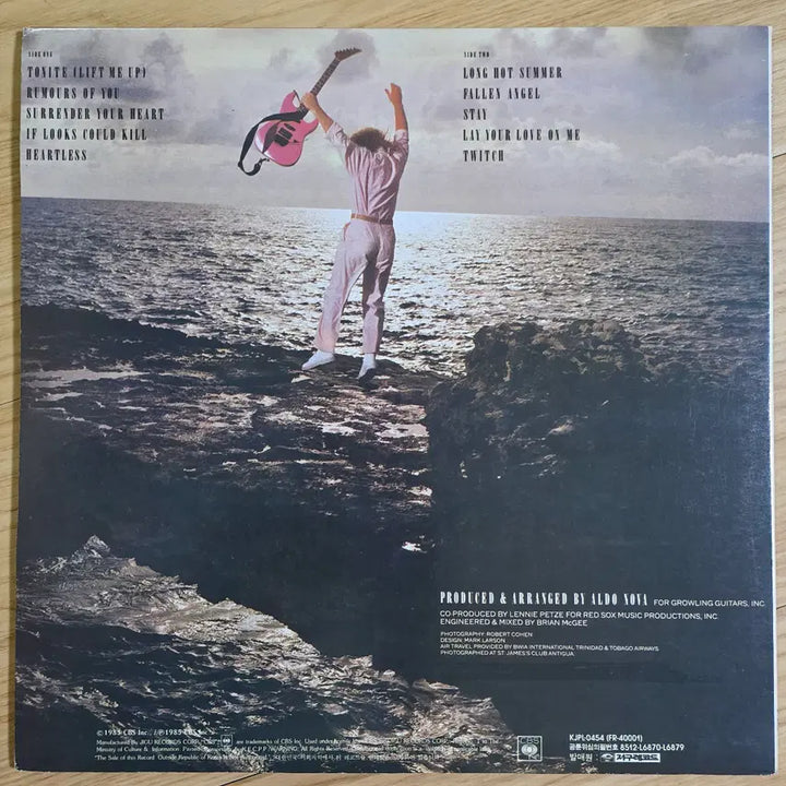 [BUNJANG] Aldo Nova Twitch LP Licensed Vinyl / Aldo Nova - Twitch LP 라이센스 음반