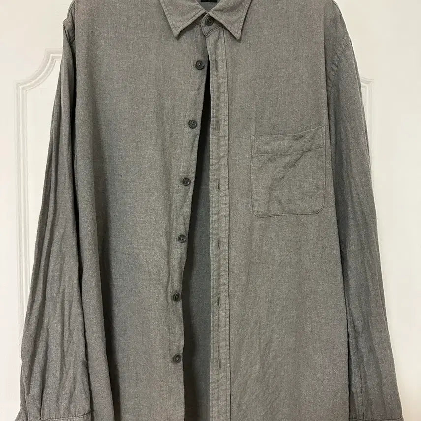 [BUNJANG] Uniqlo Gray Flannel Shirt / 유니클로 그레이 플란넬 셔츠 팝니다