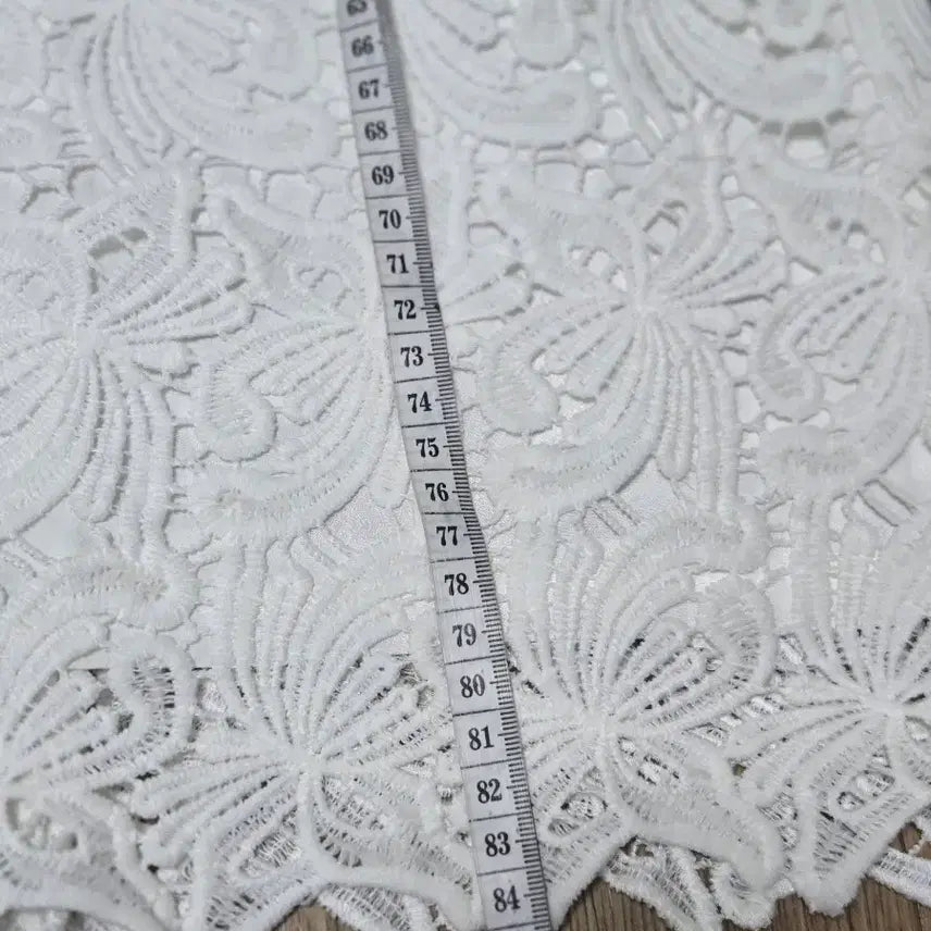 [BUNJANG] White Floral Lace Dress / 화이트 플라워 레이스 원피스