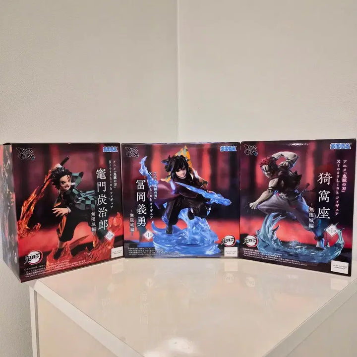 [BUNJANG] Demon Slayer XrossLink Akaza, Tanjiro, Giyu Figures Bundle Set / [피규어] 귀멸의 칼날 XrossLink 피규어 (아카자/탄지로/기유)