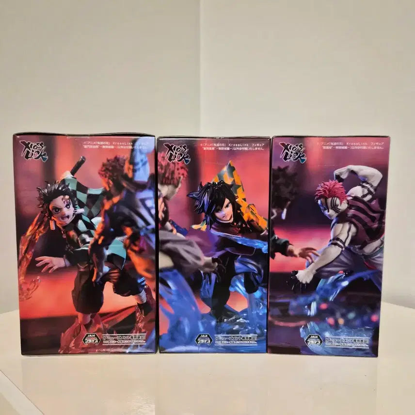 [BUNJANG] Demon Slayer XrossLink Akaza, Tanjiro, Giyu Figures Bundle Set / [피규어] 귀멸의 칼날 XrossLink 피규어 (아카자/탄지로/기유)