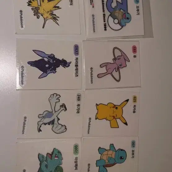 [BUNJANG] Pokemon Tteokbokki Sticker Bundle Set / 포켓몬 띠부씰 띠부실 일괄 38개