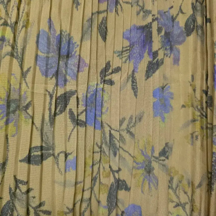 [BUNJANG] Chiffon Pleated Long Dress / 쉬폰 주름 원피스(안감있음)