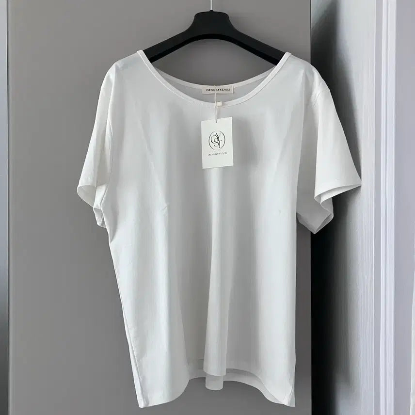 [SOLD OUT] 바이정화 유넥 반팔티 화이트
