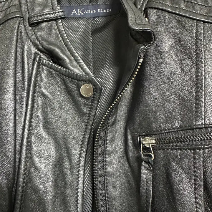 [BUNJANG] ANNE KLEIN Real Lambskin Quilted Rider Jacket / 앤클라인(ANNE KLEIN) 리얼 양가죽 퀼팅 라이더 자켓 (55)