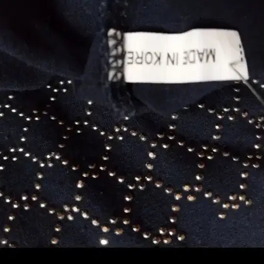 [BUNJANG] Navy Pattern Long Sleeve T-shirt / 네이비 패턴 긴팔 티셔츠