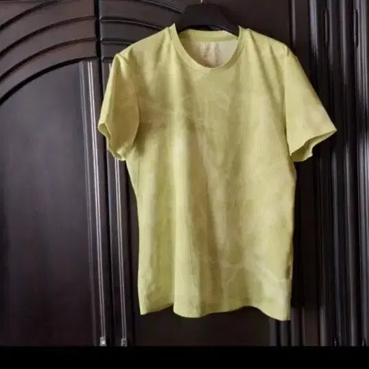 [BUNJANG] Green Washed Short Sleeve T-shirt / 연두색 워싱 반팔 티셔츠