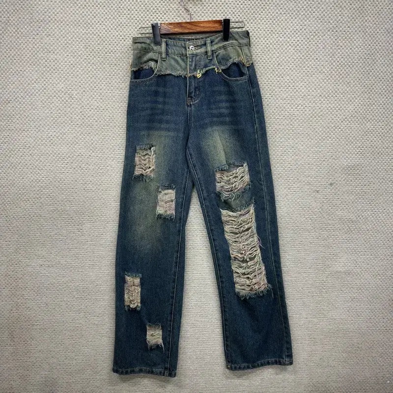 [BUNJANG] Vintage Y2K Ripped Jeans / 빈티지 Y2K 찢청 청바지 S M15685