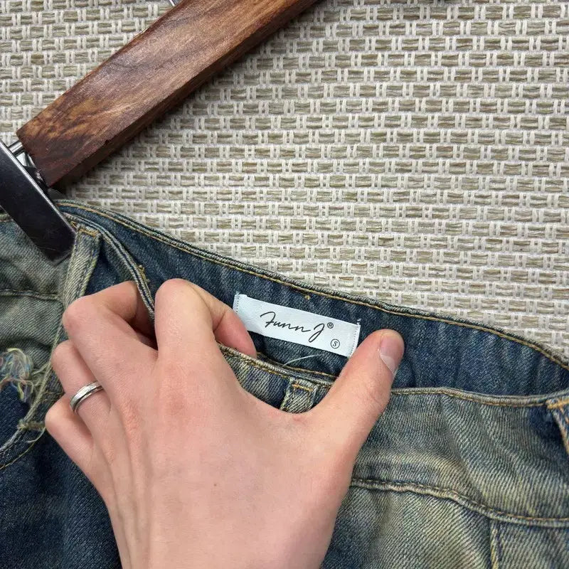 [BUNJANG] Vintage Y2K Ripped Jeans / 빈티지 Y2K 찢청 청바지 S M15685