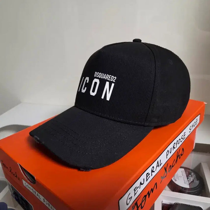[BUNJANG] Dsquared2 ICON Logo Printed Black Ball Cap / 디스퀘어드 ICON 로고 프린티드 블랙 볼캡