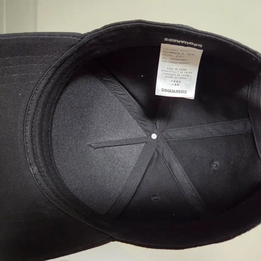 [BUNJANG] Dsquared2 ICON Logo Printed Black Ball Cap / 디스퀘어드 ICON 로고 프린티드 블랙 볼캡