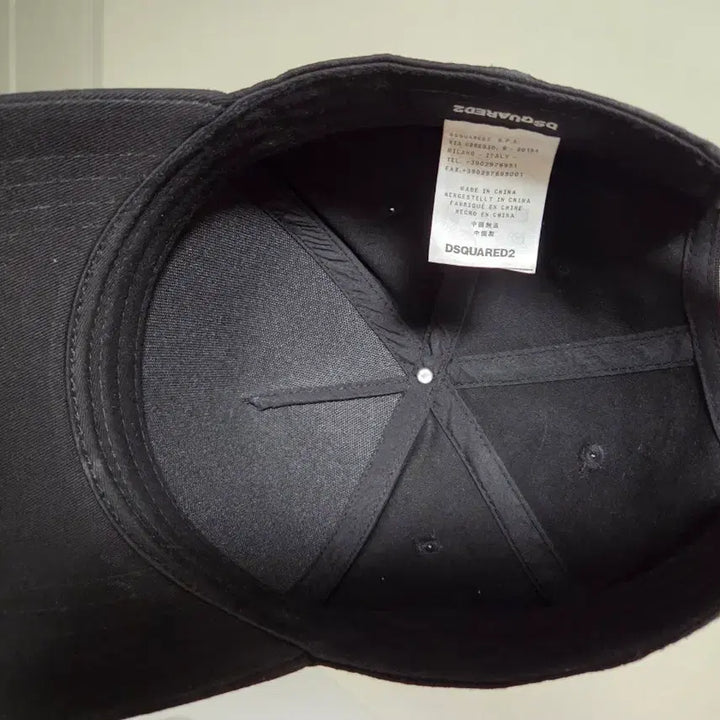 [BUNJANG] Dsquared2 ICON Logo Printed Black Ball Cap / 디스퀘어드 ICON 로고 프린티드 블랙 볼캡