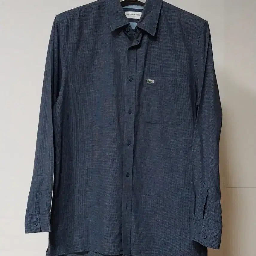 [BUNJANG] Lacoste Navy Check Pattern Casual Shirt Men&