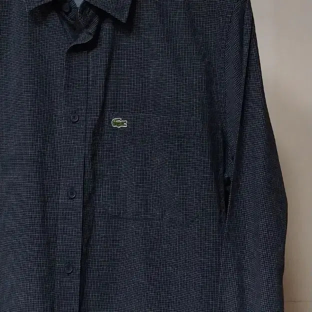 [BUNJANG] Lacoste Navy Check Pattern Casual Shirt Men&