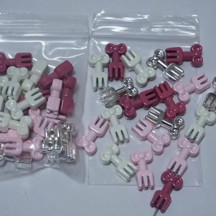 [BUNJANG] Kitty Ribbon Fork Metal Beads / DIY 키티리본포크 메탈비즈