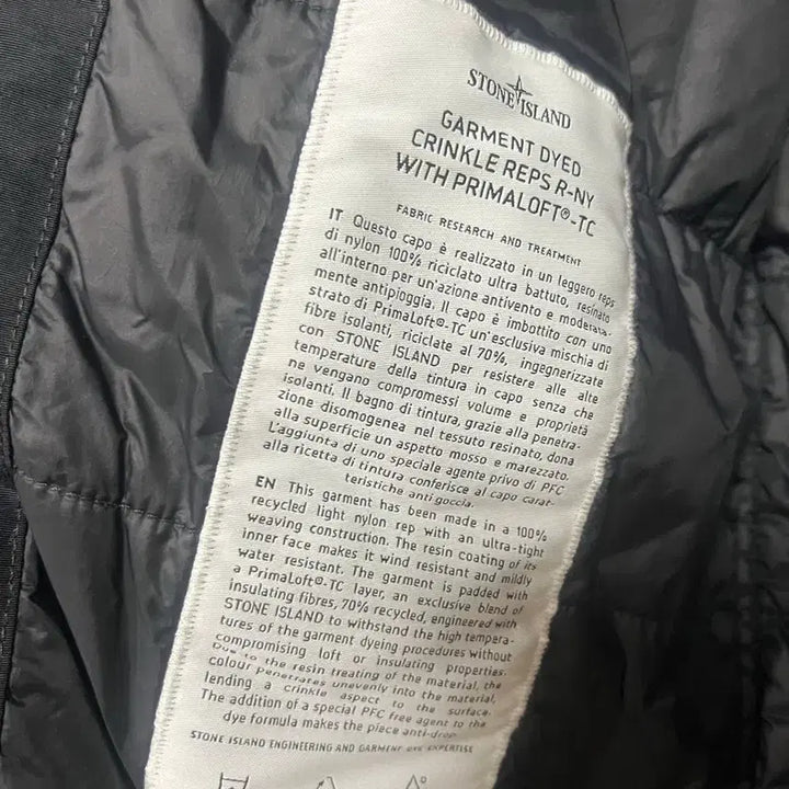 [BUNJANG] Stone Island Crinkle Reps Primaloft Bomber Jacket Black / L/스톤아일랜드 40923 크링클랩스 프리마로프트 봄버 자켓 블랙