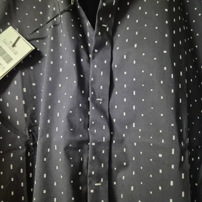 [BUNJANG] SIEG Fahrenheit Navy Dot Slim Fit Shirt / SIEG 파렌하이트 네이비 도트 슬림핏 셔츠 95