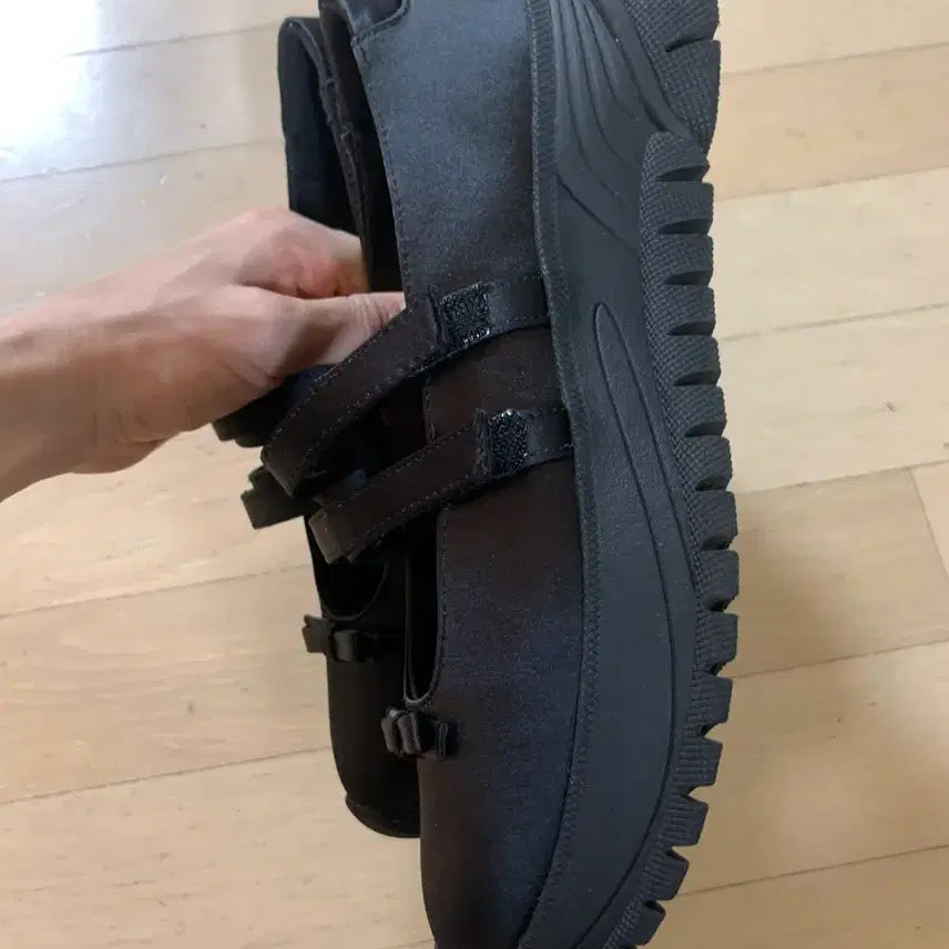[BUNJANG] ZARA Black Ribbon Mary Jane Platform Shoes / 자라 블랙 리본 메리제인 플랫폼 슈즈