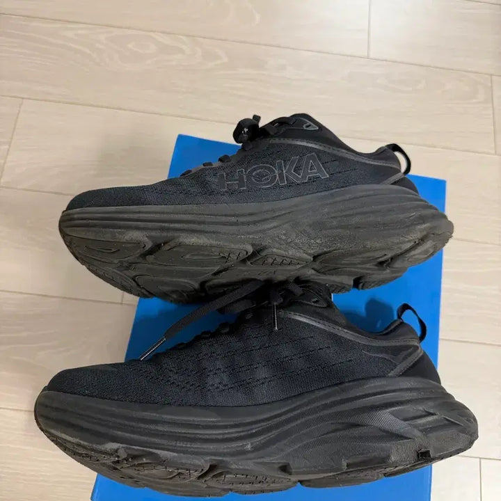 [BUNJANG] Hoka Bondi 8 Wide Black Running Shoes / 호카 본디8 와이드 블랙 245mm