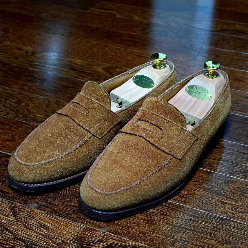 [BUNJANG] John Lobb Lopez Tobacco Suede Loafers / 존롭 로페즈 토바코 스웨이드 UK 7e