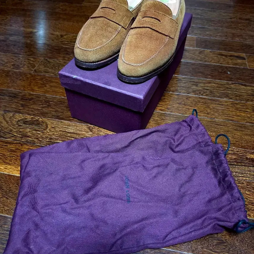 [BUNJANG] John Lobb Lopez Tobacco Suede Loafers / 존롭 로페즈 토바코 스웨이드 UK 7e