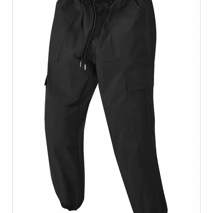 [BUNJANG] MIGNONNEUF 2-way Wide Cargo Jogger Pants - Black (Size 32) / 미뇽네프 2way 와이드 카고 조거팬츠 블랙 32