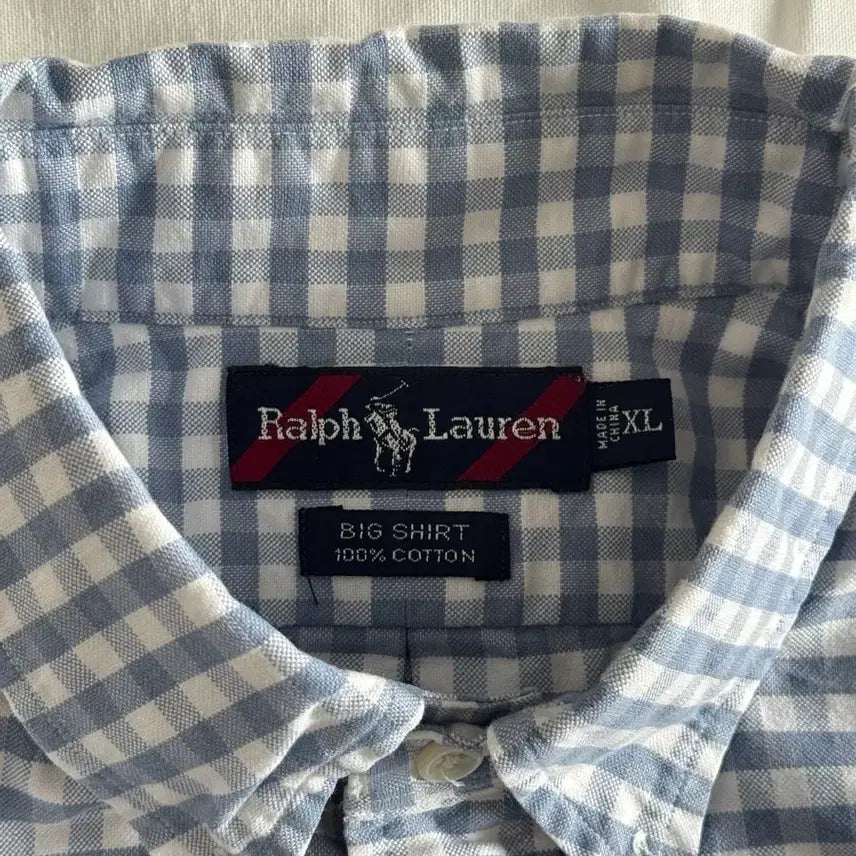 [BUNJANG] Polo Ralph Lauren Gingham Check Big Shirt XL / [XL] 폴로 랄프로렌 빅셔츠 깅엄체크 셔츠