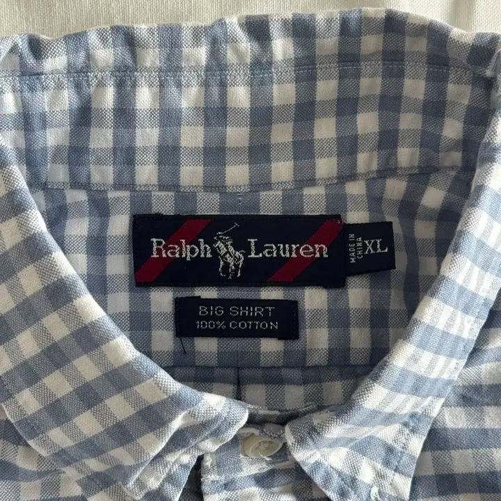 [BUNJANG] Polo Ralph Lauren Gingham Check Big Shirt XL / [XL] 폴로 랄프로렌 빅셔츠 깅엄체크 셔츠